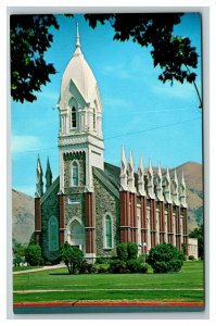 Vintage 1950's Postcard Later Day Saints Mormon Tabernacle Brigham City Utah