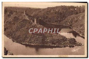 Postcard Old Creuse Crozant Illustree Overview of Ruins