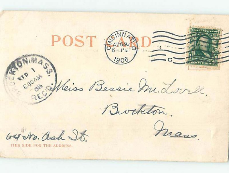 Pre-Chrome PANORAMIC SCENE Cincinnati Ohio OH AH6439