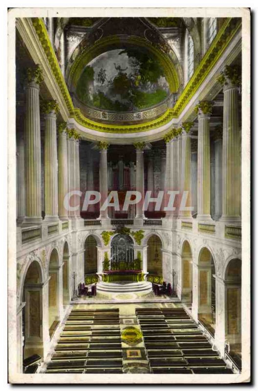 Postcard Old Organ Versailles Interior of the Chapel