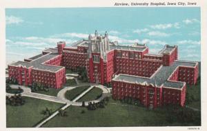 Iowa Iowa City Aerial View University Hospital Curteich