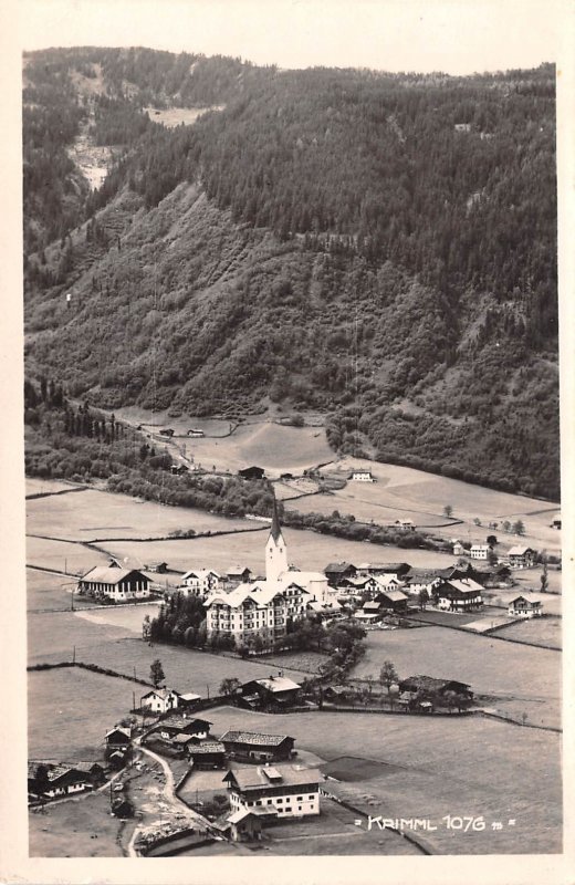 Birds Eye View Krimml Austria Unused 