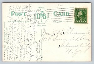 1913  Danbury  Connecticut   Beaver Brook Bridge  Postcard