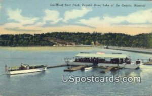 Wood Boat Dock, Bagnell Dam - Lake of the Ozarks, Missouri MO Postcard