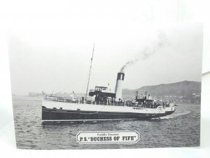 PS Duchess of Fife Paddle Steamer Vintage Postcard J&P Clyde Steamers