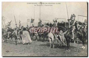 Old Postcard Compiegne Festivals of Jeanne d & # 39Arc The Knights Tournament