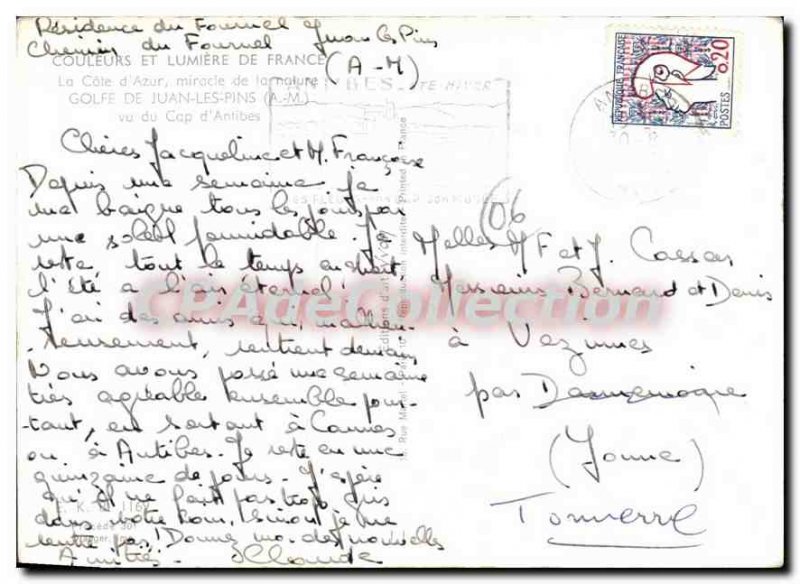 Modern Postcard Juan Les Pins Vu Du Cap D'Antibes