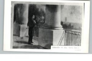 Lincoln at White House Postcard
