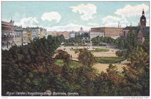 STOCKHOLM, Sweden, 1900-1910's; Royal Garden