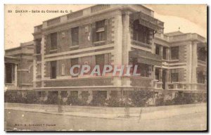 Old Postcard Dakar Hall Council