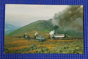 Vintage 1970's Mt Washington Cog Railway Mount Washington NH Postcard