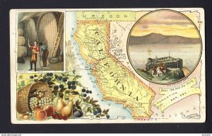 Map - California USA - Arbuckle Bros. Coffee Co. - c.1889