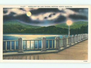 Linen LAKE SCENE Marion - Near Black Mountain & Hickory & Asheville NC AE4439-12