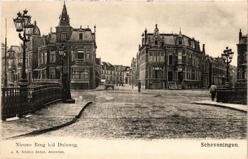 CPA AK SCHEVENINGEN Nieuwe Brug b/d Duinweg NETHERLANDS (602143)