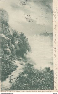 Cliff Scenery near the Logan Rock , Cornish Coast , England , 00-10s ; TUCK