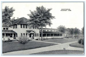 1917 Sanitarium Building Pathways Road Steps Ground Kearney Nebraska NE Postcard