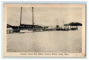 c1907 Dexter's Speed Boat Riders, Onset, Massachusetts MA Unposted Postcard