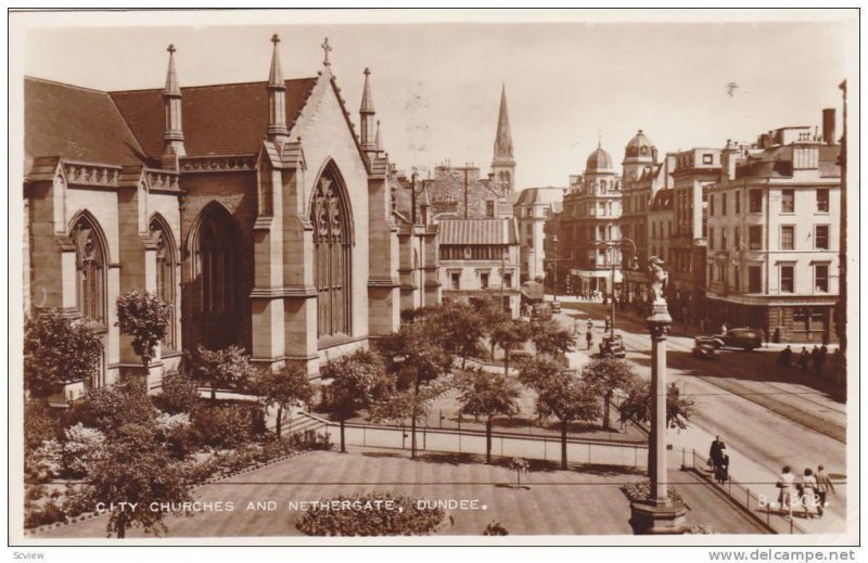 RP: City churches & Nethergate , Dundee , Scotland , PU-1958