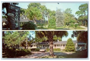 c1950's Hi-lander Motel Multiple View Restaurant Mount Dora Florida FL Postcard