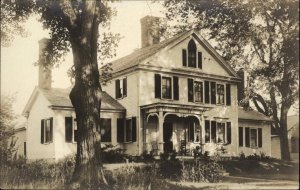 Beautiful Home - Haverhill NH Written on Back c1910 Real Photo Postcard