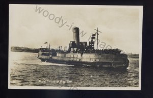 f2182 - Mersey Ferry - Royal Daffodil full of Troops in War Time - postcard