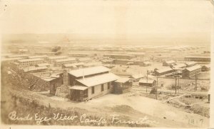 RPPC Postcard Camp Funston 1917 Bird's Eye View Fort Riley KS Unposted