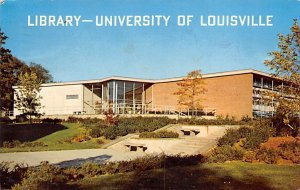 Library University of Louisville Louisville, Kentucky USA View Postcard Backing 