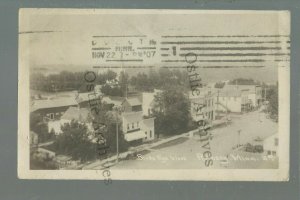 Rothsay MINNESOTA RPPC 1907 MAIN STREET Birdseye nr Fergus Falls Barnesville