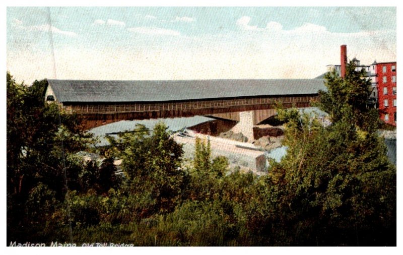 Maine  Madison , Old Toll Bridge , Covered Bridge