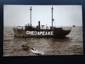 American Lightship THE CHESAPEAKE LIGHTSHIP - Old Postcard