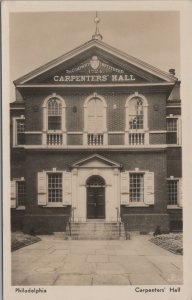 RPPC Postcard Carpenters' Hall Philadelphia PA