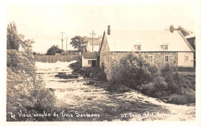 Real Photo St Jean Quebec  Canada Antique Postcard L2638