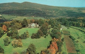 Postcard Monticello Home Of Thomas Jefferson Air View Charlottesville Virginia