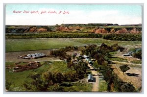 Custer Trail Ranch Birds Eye View Badlands North Dakota ND UNP DB Postcard W6