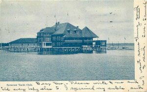 1907 Syracuse Yacht Club New York undivided Postcard Onondaga County 20-3387