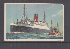  RMS ASCANIA '', CUNARD WHITE STAR LINE, c1930 ppc., unused.