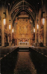 Cleveland Ohio 1960s Postcard Cathedral of St. John The Evangelist Interior