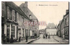 Braine - Main Road - Old Postcard