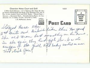 Pre-1980 MOTEL SCENE Dawson Georgia GA B6830