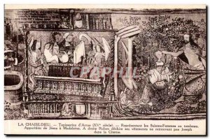 La Chaise Dieu Old Postcard Tapestries & # 39Arras Representative holy women ...