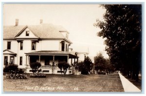 c1910's Main Street House St. La Salle NY, Niagara Falls RPPC Photo Postcard 