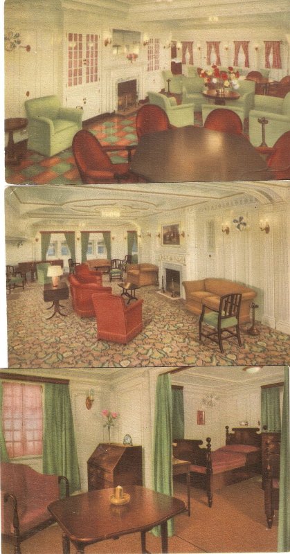 Interior of the ship Cabo de Hornos Lot of 5 old vintage Spanish postcards