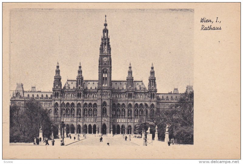 WIEN, Austria, 1900-1910's; I., Rathaus