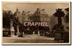 Paris Old Postcard The Palace and Luxembourg Gardens