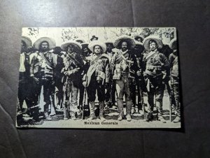 Mint Mexico PPC Postcard Mexican Generals Military Soldiers