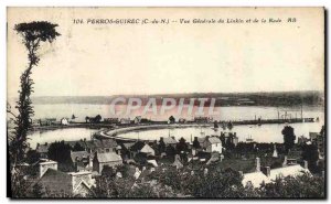 Old Postcard Perros Guirec View Linkin Generale and La Rade