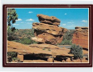 Postcard Balanced Rock, Garden Of The Gods, Colorado Springs, Colorado