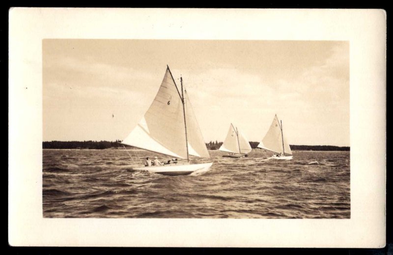 Maine SOUTHWEST HARBOR Yachts Racing Pub by Anchor Light Studio ~ WB