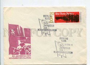 291176 EAST GERMANY GDR 1968 COVER Berlin 50 revolution special cancellations