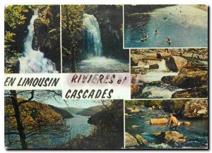 Postcard Modern Limousin Rivers and Waterfalls